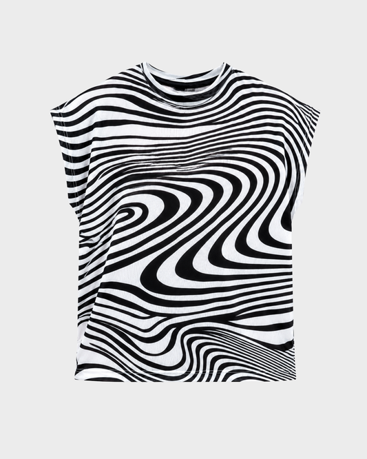 Camiseta cometa onda