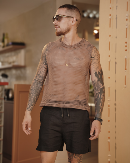 Camisilla mallatex Brown