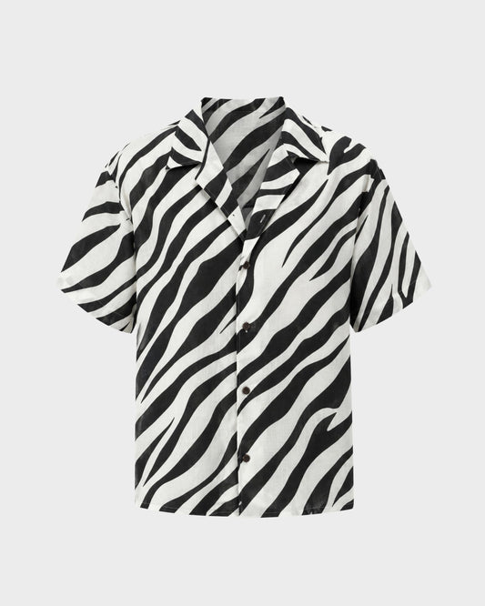 Camisa 3/4 cebra