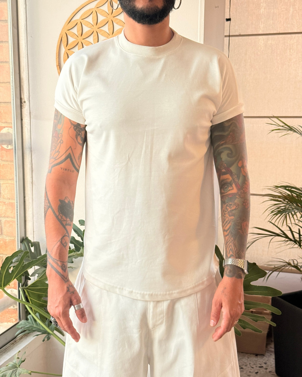 Camiseta 80’S marfil