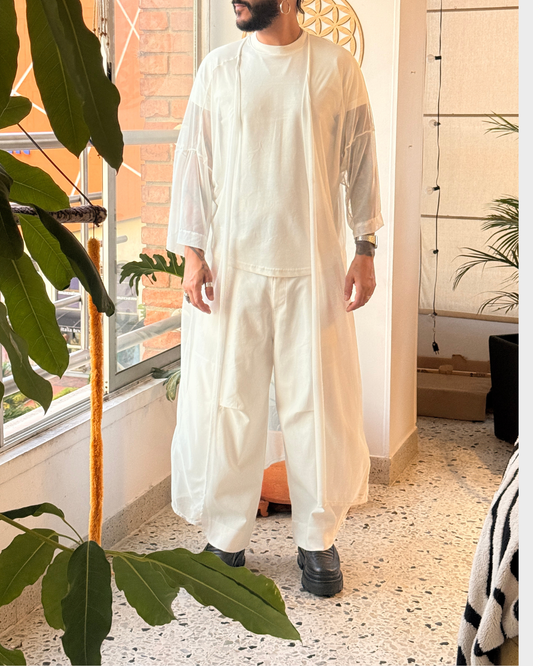 Kimono largo white