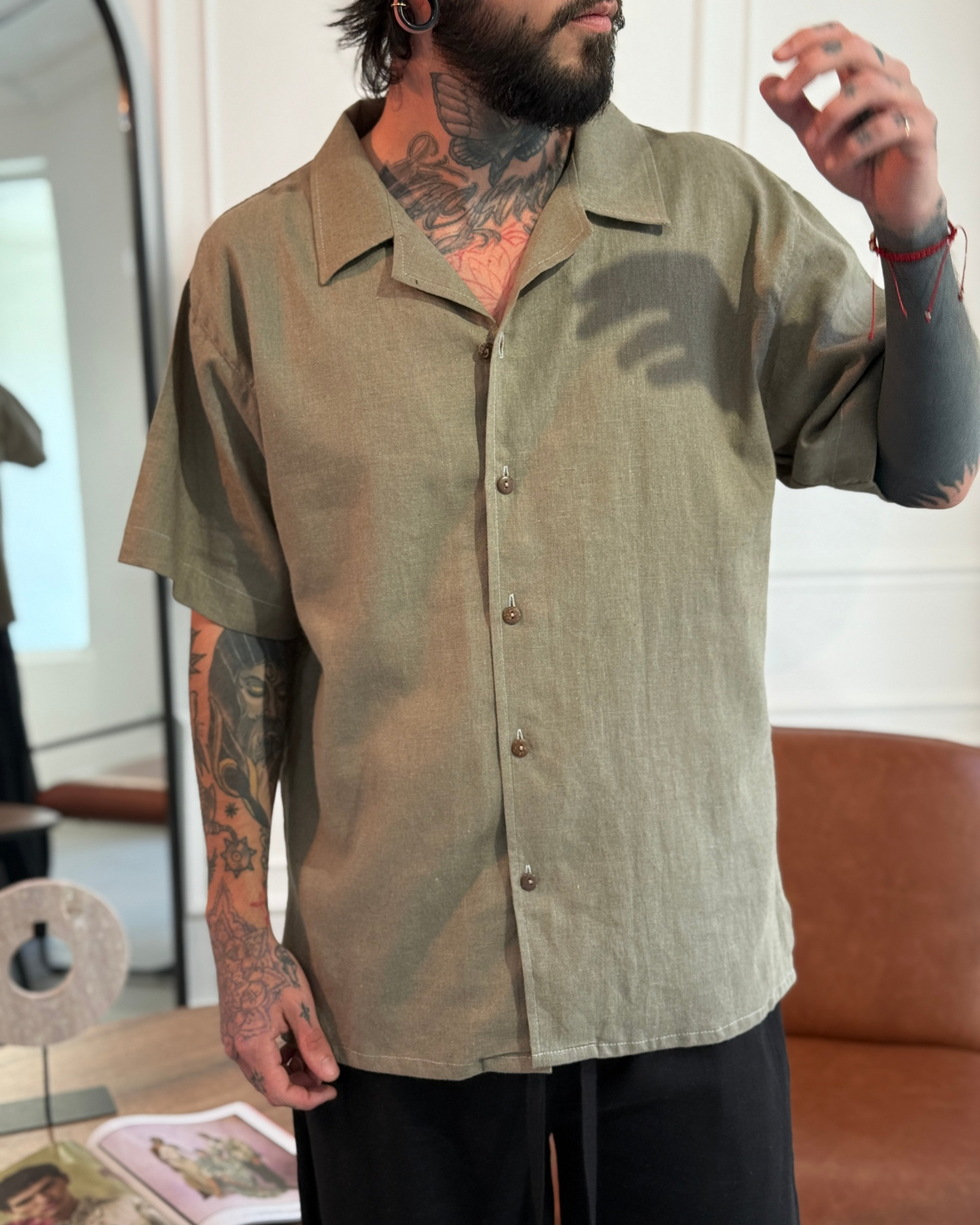 Camisa 3/4 grey Brown - LUCHADOR COLOMBIA