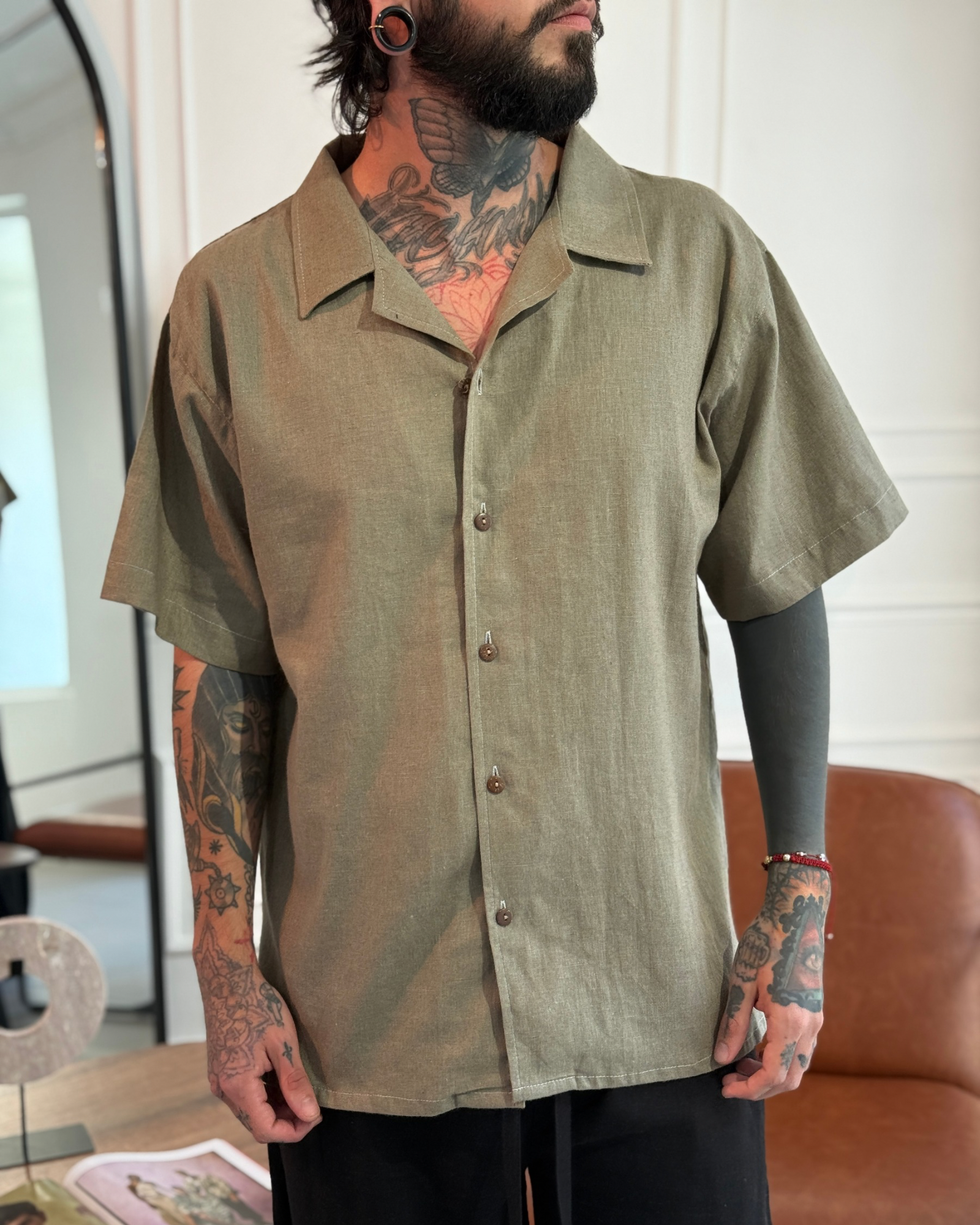 Camisa 3/4 grey Brown - LUCHADOR COLOMBIA