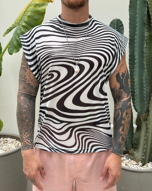 Camiseta cometa onda