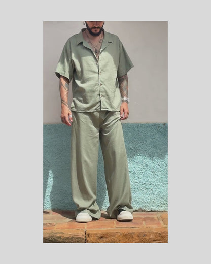 Camisa Napoleon Verde