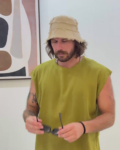 Camiseta ocaso olive